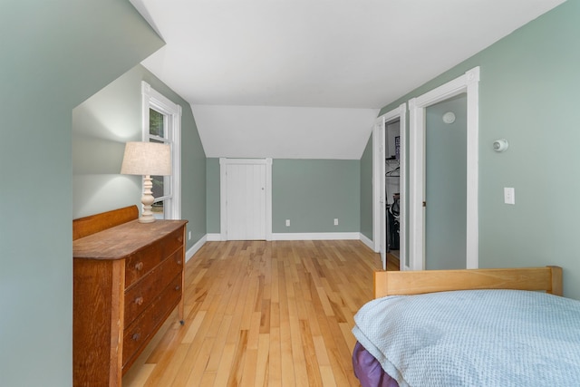 400 Turkey St, Tamworth, NH 03886 - bedroom featuring light wood-style floors and lofted ceiling