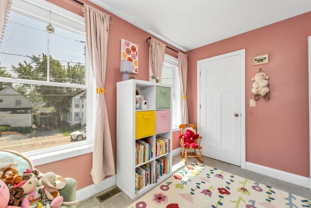 34 Leonard St, Rochester, NH 03867 - game room featuring baseboards and carpet floors