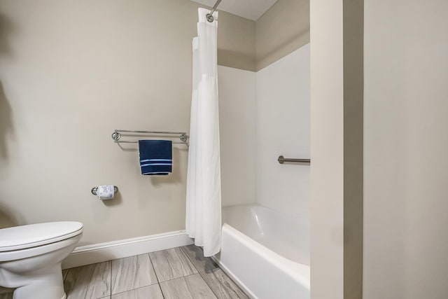 1 Ocean Ave Unit 210/212Fraction 3, York, ME 03909 - bathroom featuring toilet and shower / bathtub combination with curtain