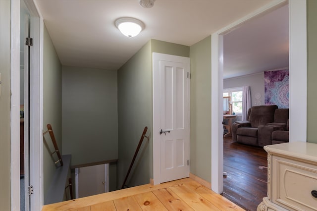 817 York Street Ext, Poultney, VT 05764 - stairs with hardwood / wood-style flooring