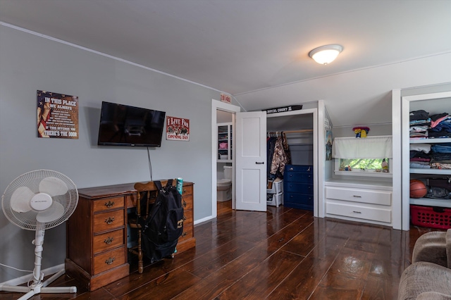 817 York Street Ext, Poultney, VT 05764 - bedroom with wood finished floors and a desk