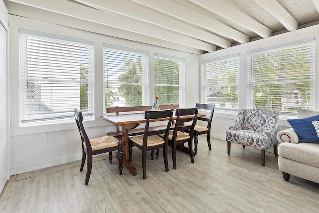 15 Ocean Blvd, Hampton, NH 03842 - sunroom with wood finished floors and beamed ceiling