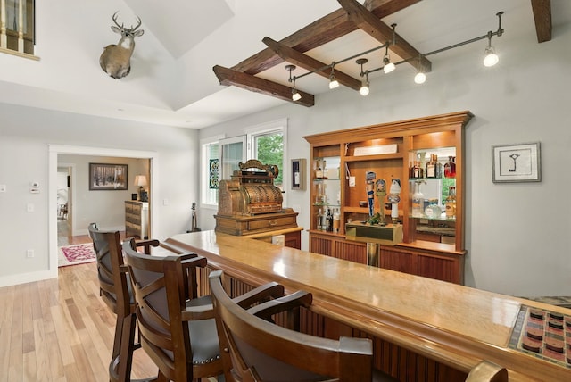 84 Shaw Rd, Northfield, NH 03276 - indoor bar with wood finished floors and baseboards