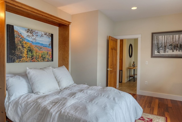 84 Shaw Rd, Northfield, NH 03276 - bedroom with recessed lighting and wood finished floors