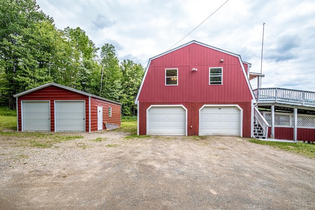 98 Rowell Rd, Lancaster, NH 03584 - garage featuring a garage