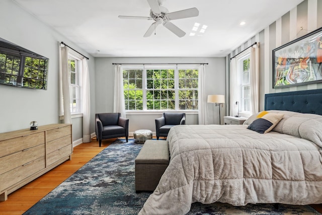 6 Walters Way, Exeter, NH 03833 - bedroom with light wood finished floors and ceiling fan
