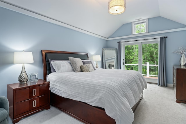 74 Childs Dr, Dover, NH 03820 - bedroom featuring light colored carpet and lofted ceiling
