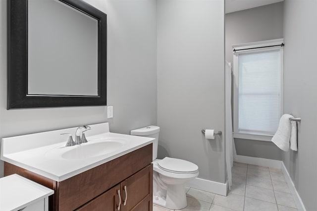 74 Childs Dr, Dover, NH 03820 - full bath with vanity and tile patterned floors
