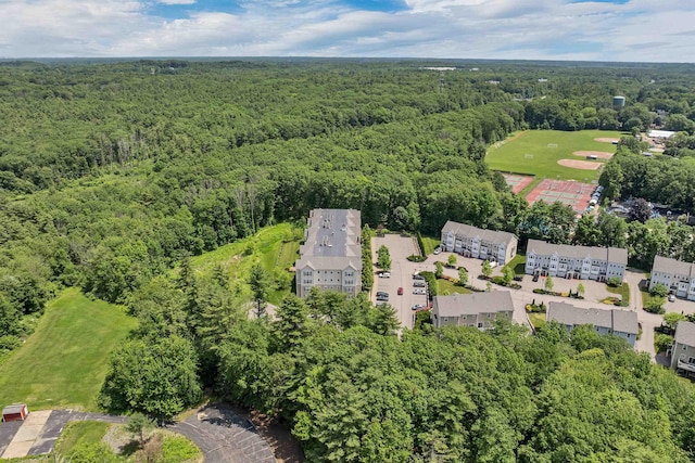 61 Acadia Ln Unit 309, Exeter, NH 03833 - aerial overview of property's location featuring a heavily wooded area