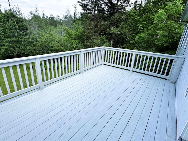 257 Crane St, Littleton, NH 03561 - deck featuring a view of trees