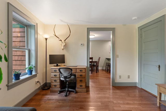 450 Ryan Rd, Duxbury, VT 05676 - home office with wood finished floors and baseboards