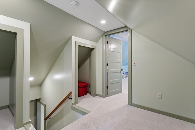 450 Ryan Rd, Duxbury, VT 05676 - bonus room featuring carpet flooring, vaulted ceiling, and recessed lighting