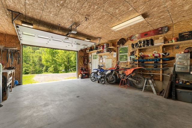 450 Ryan Rd, Duxbury, VT 05676 - garage with a garage door opener