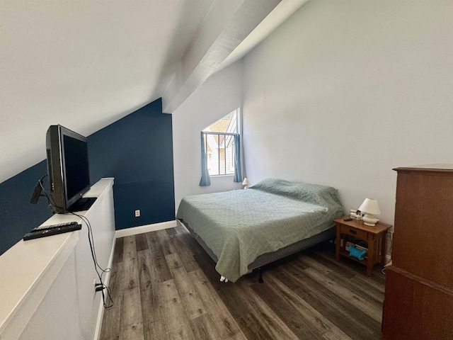68 Franklin Hts, Rochester, NH 03867 - bedroom with wood finished floors and vaulted ceiling