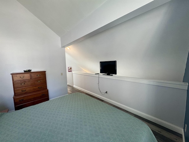 68 Franklin Hts, Rochester, NH 03867 - bedroom with lofted ceiling and wood finished floors