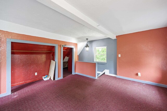 236 N Main St, Franklin, NH 03235 - empty room with carpet floors and a textured wall