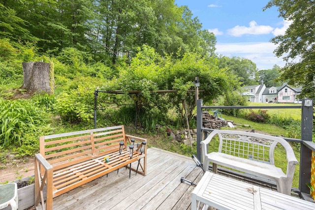 236 N Main St, Franklin, NH 03235 - view of wooden deck