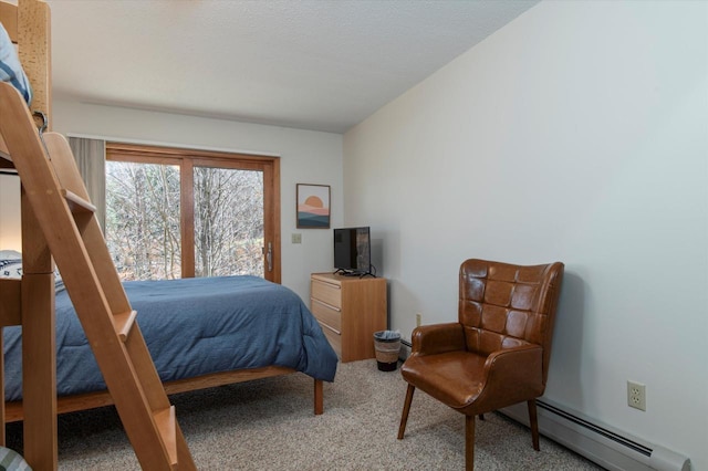 36 Lower Iv Unit 48A, Ludlow, VT 05149 - bedroom featuring baseboard heating and carpet flooring
