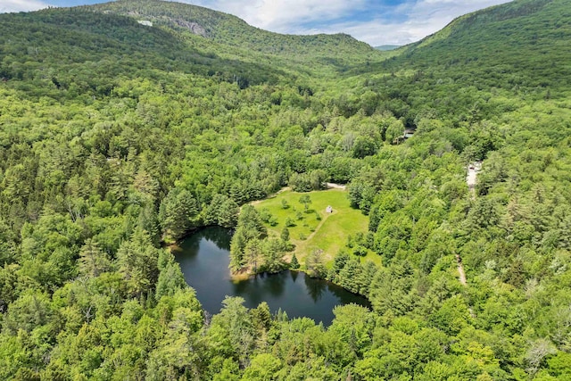 203 Orris Rd, Thornton, NH 03285 - drone / aerial view of a heavily wooded area and a water and mountain view