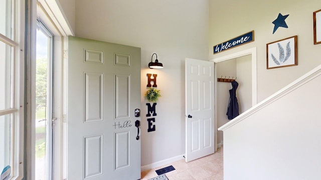 501 Bean Hill Rd Unit 32, Northfield, NH 03276 - entrance foyer featuring light tile patterned floors and baseboards