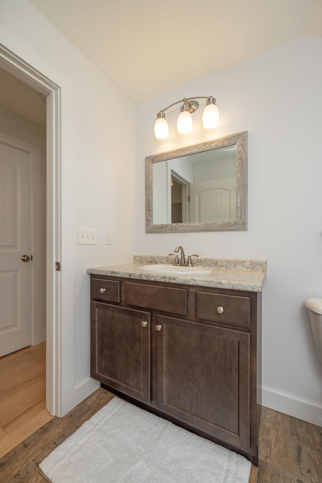 52 Jeffrey Dr, Sunapee, NH 03782 - bathroom featuring vanity and wood finished floors