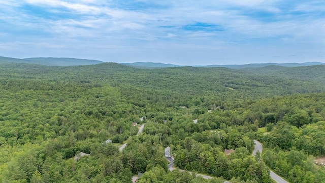 52 Jeffrey Dr, Sunapee, NH 03782 - drone / aerial view of a heavily wooded area and mountains