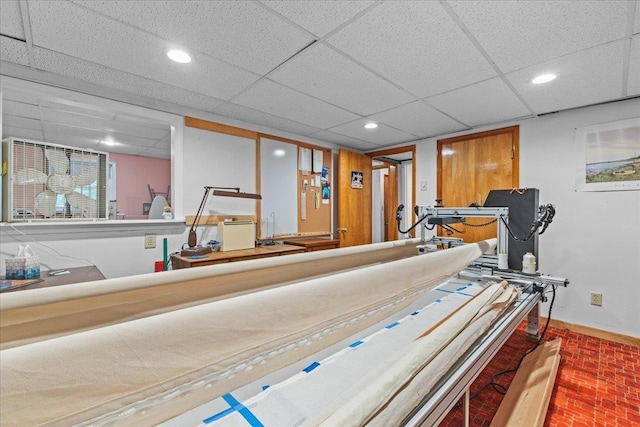 89 Catella Rd, Essex, VT 05452 - misc room with a drop ceiling and recessed lighting