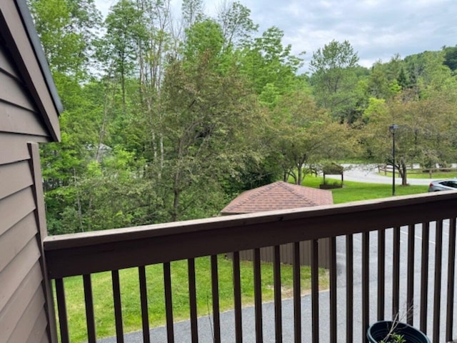 122 Batchelder St Unit A-8, Barre City, VT 05641 - balcony with a forest view