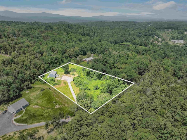 945 Mason Rd, Wilton, NH 03086 - aerial overview of property's location featuring property parcel outlined and mountains