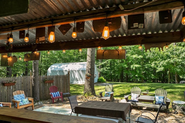73 Tall Pine Rd, Farmington, NH 03835 - view of patio / terrace with a gazebo