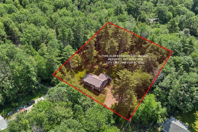 73 Tall Pine Rd, Farmington, NH 03835 - aerial view of property's location with property parcel outlined