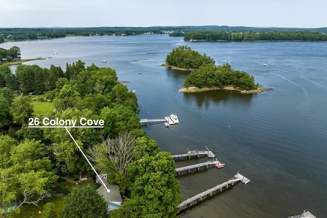 26 Colony Cove Rd, Durham, NH 03824 - bird's eye view of a nearby body of water