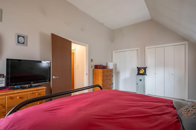 1 Harwich Ct, Merrimack, NH 03054 - bedroom with two closets and lofted ceiling