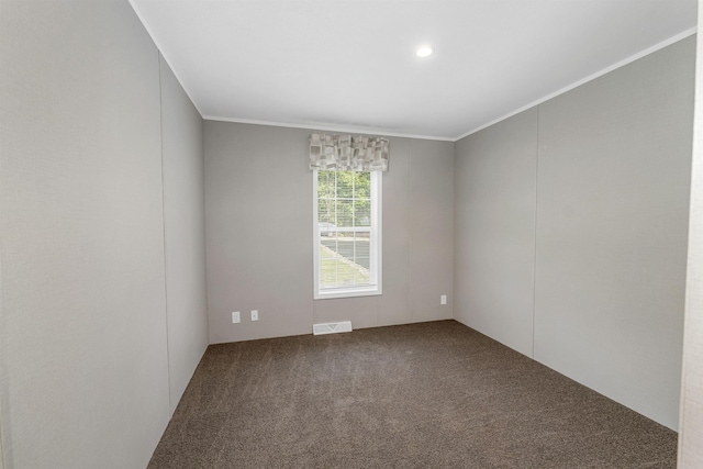 106 Stevens Rd Unit 1, Effingham, NH 03882 - unfurnished room with carpet flooring and crown molding