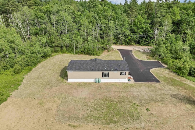 106 Stevens Rd Unit 1, Effingham, NH 03882 - view from above of property featuring a heavily wooded area