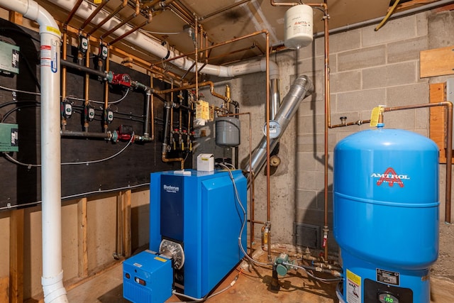 65 Forest St, Londonderry, NH 03053 - utility room featuring a heating unit