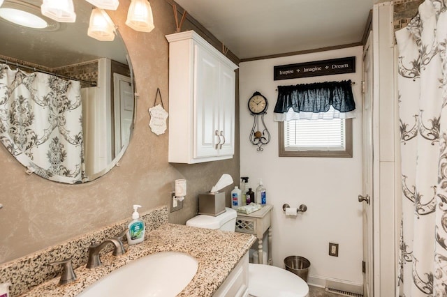 57 Rutland St, Dover, NH 03820 - bathroom with vanity and curtained shower