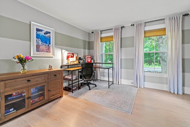 261 Main Ave, South Hampton, NH 03827 - office featuring light wood finished floors and baseboards