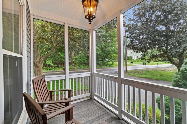 261 Main Ave, South Hampton, NH 03827 - sunroom / solarium with hardwood / wood-style floors