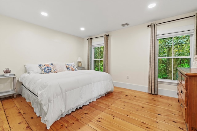 261 Main Ave, South Hampton, NH 03827 - bedroom featuring light wood-style flooring and recessed lighting