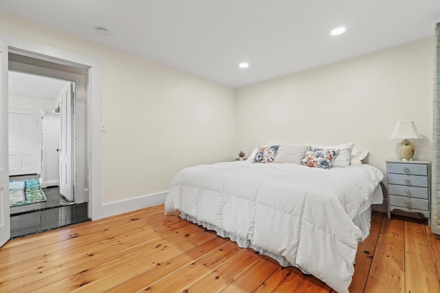 261 Main Ave, South Hampton, NH 03827 - bedroom featuring light wood-type flooring and recessed lighting