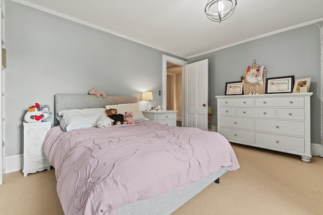 261 Main Ave, South Hampton, NH 03827 - bedroom featuring light colored carpet and crown molding