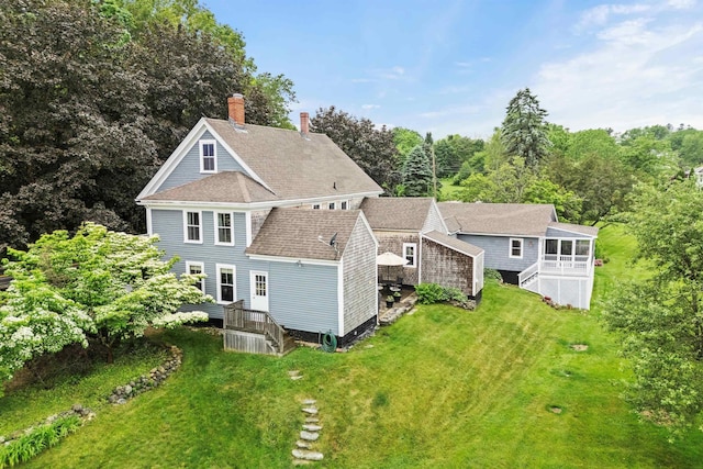 261 Main Ave, South Hampton, NH 03827 - aerial view of property and surrounding area