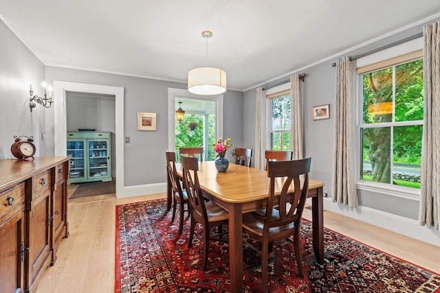 261 Main Ave, South Hampton, NH 03827 - dining area featuring crown molding and light wood-type flooring