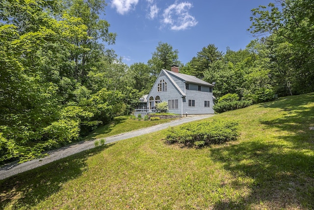 3440 Rte 44, West Windsor, VT 05037 - view of green lawn featuring a wooded view