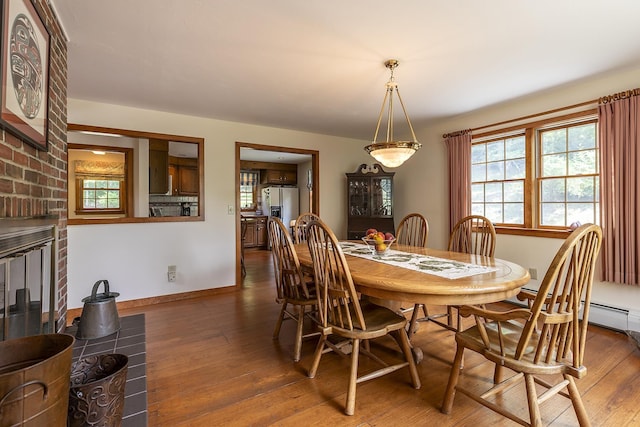 3440 Rte 44, West Windsor, VT 05037 - dining area with hardwood / wood-style floors and healthy amount of natural light