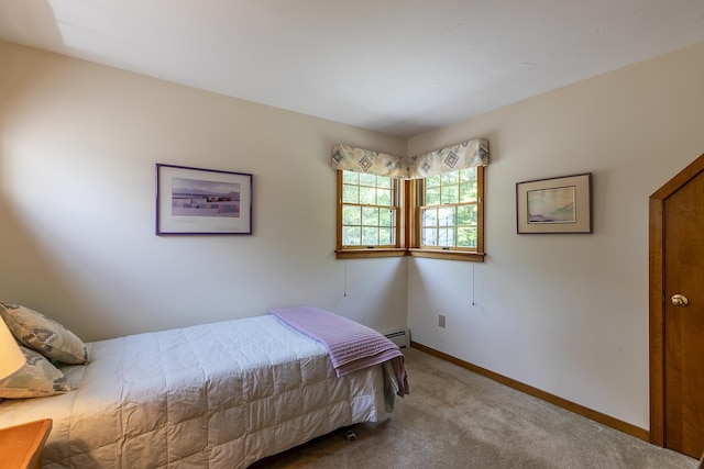 3440 Rte 44, West Windsor, VT 05037 - bedroom with carpet floors and a baseboard radiator