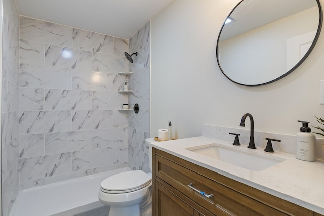 11 Bond St, Hudson, NH 03051 - bathroom featuring vanity and a tile shower