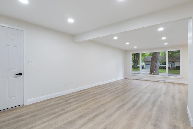 11 Bond St, Hudson, NH 03051 - spare room featuring light wood-style flooring and recessed lighting