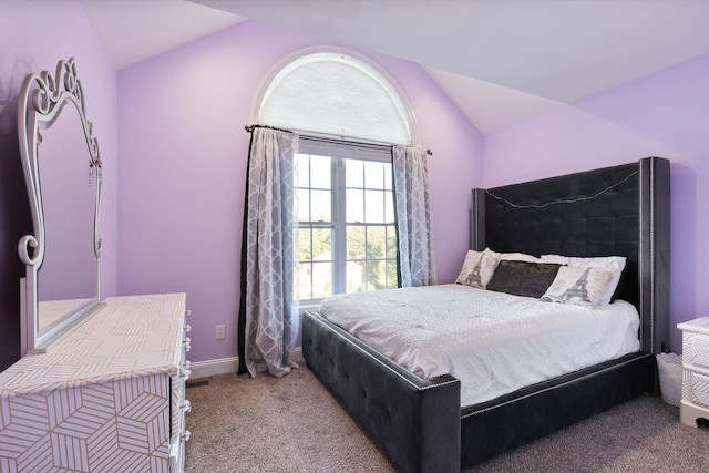 7 Partridge Cir, Salem, NH 03079 - carpeted bedroom featuring vaulted ceiling and baseboards